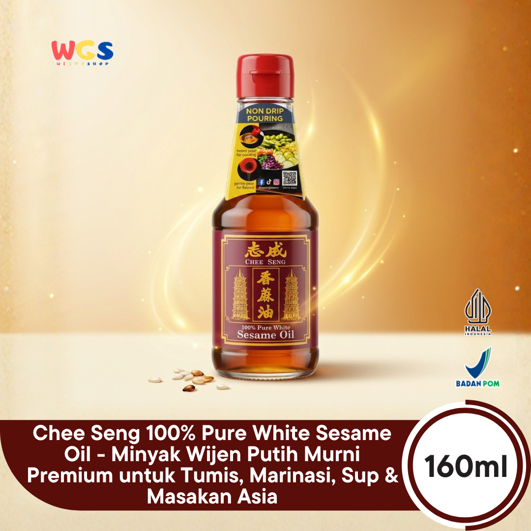 Pagoda Chee Seng Sesame Oil 100% Pure White Sesame Oil 160 ml