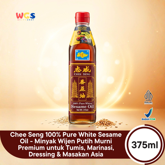 Pagoda Chee Seng Sesame Oil 100% Pure White Sesame Oil 375 ml