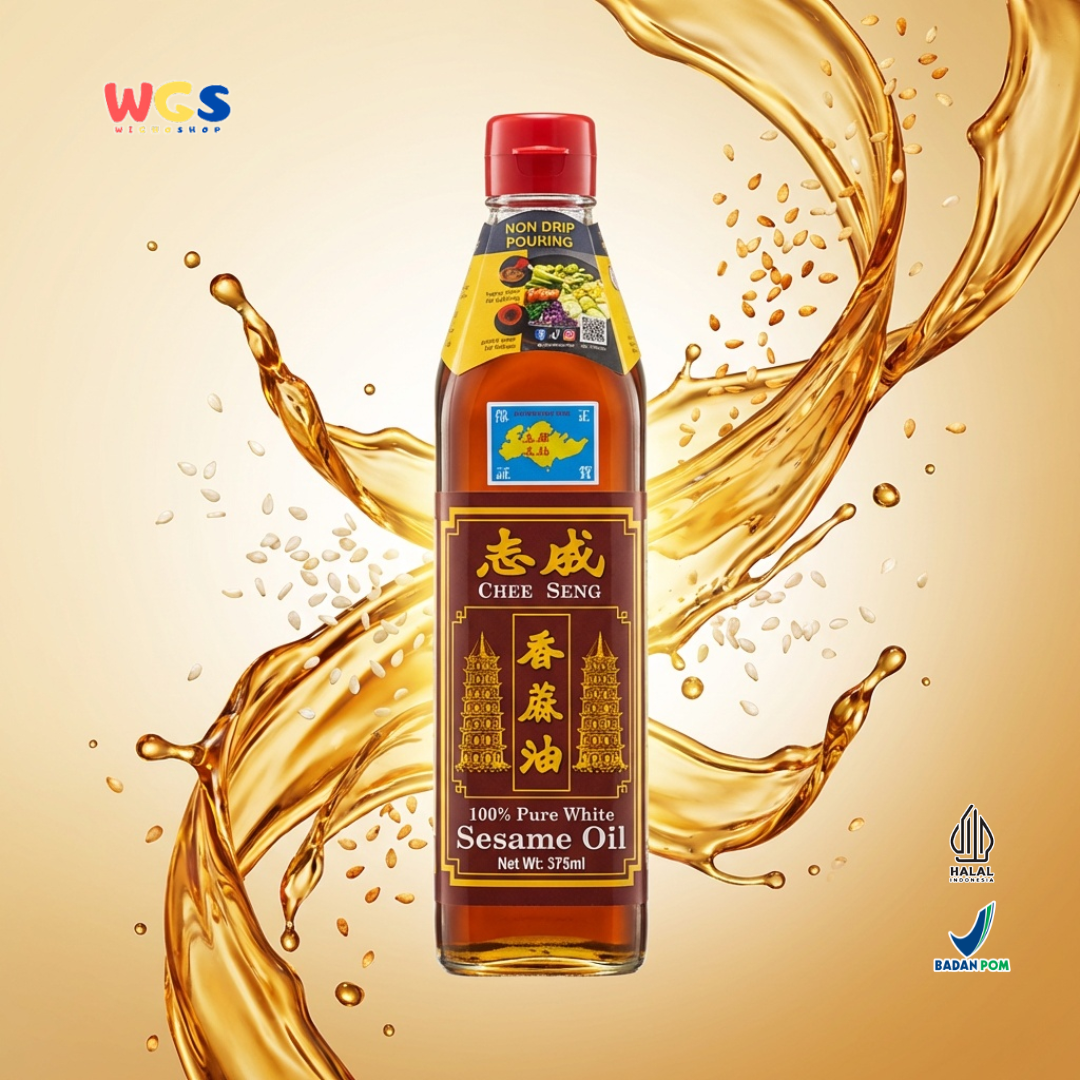 Pagoda Chee Seng Sesame Oil 100% Pure White Sesame Oil 375 ml