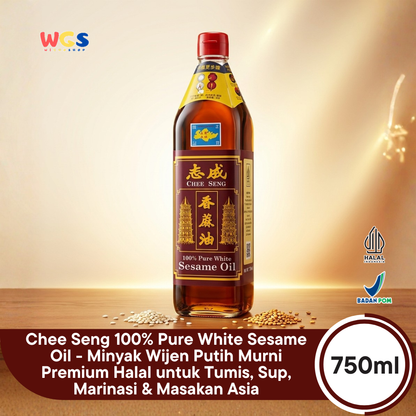 Pagoda Chee Seng Sesame Oil 100% Pure White Sesame Oil 750 ml