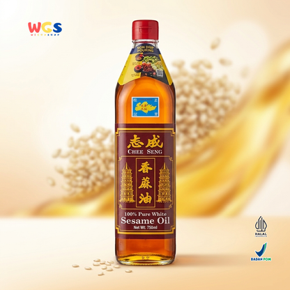 Pagoda Chee Seng Sesame Oil 100% Pure White Sesame Oil 750 ml