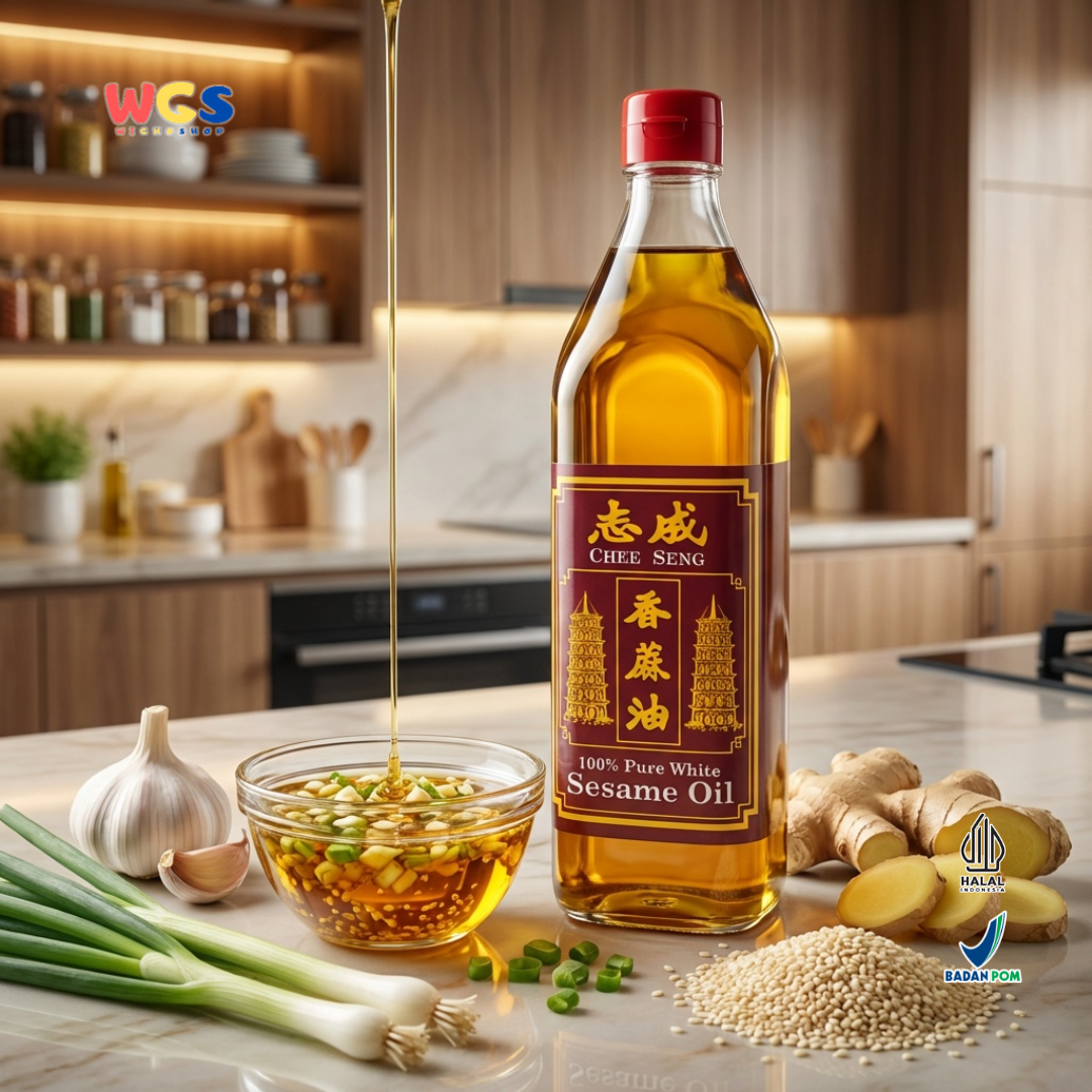 Pagoda Chee Seng Sesame Oil 100% Pure White Sesame Oil 750 ml