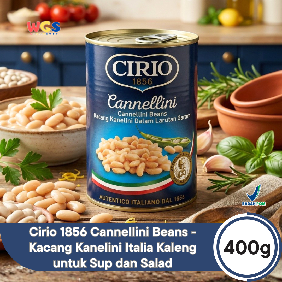 Cirio Cannellini Beans 400 gr - Kanelini Beans