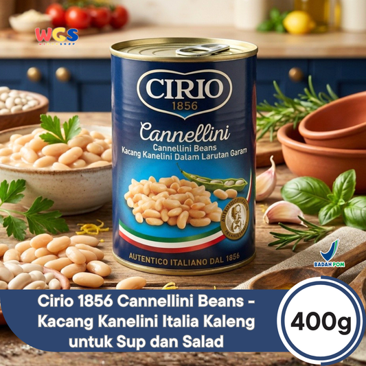 Cirio Cannellini Beans 400 gr - Kanelini Beans