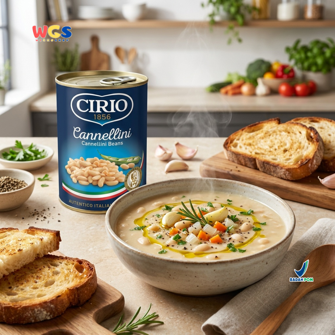Cirio Cannellini Beans 400 gr - Kanelini Beans