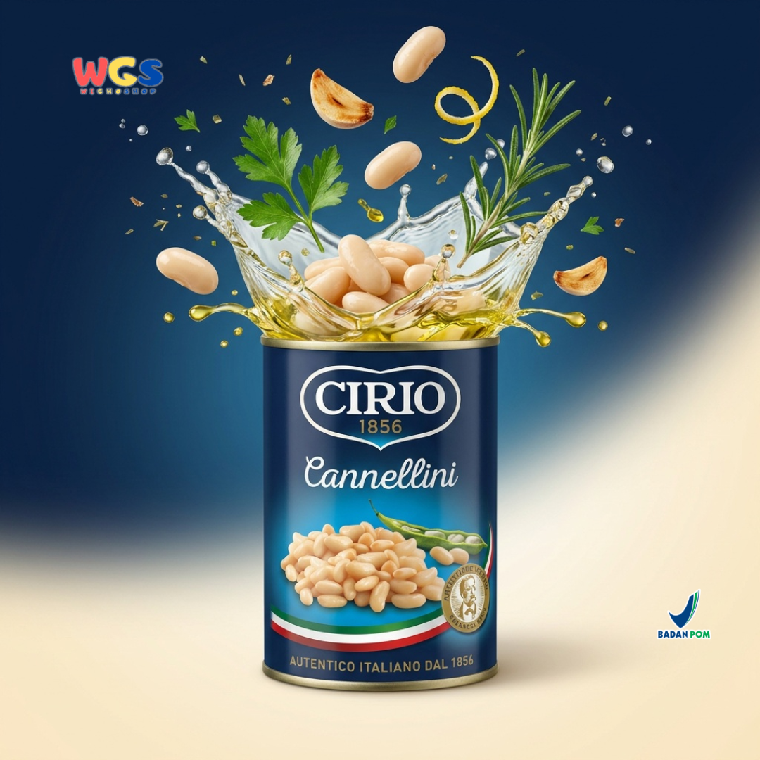 Cirio Cannellini Beans 400 gr - Kanelini Beans