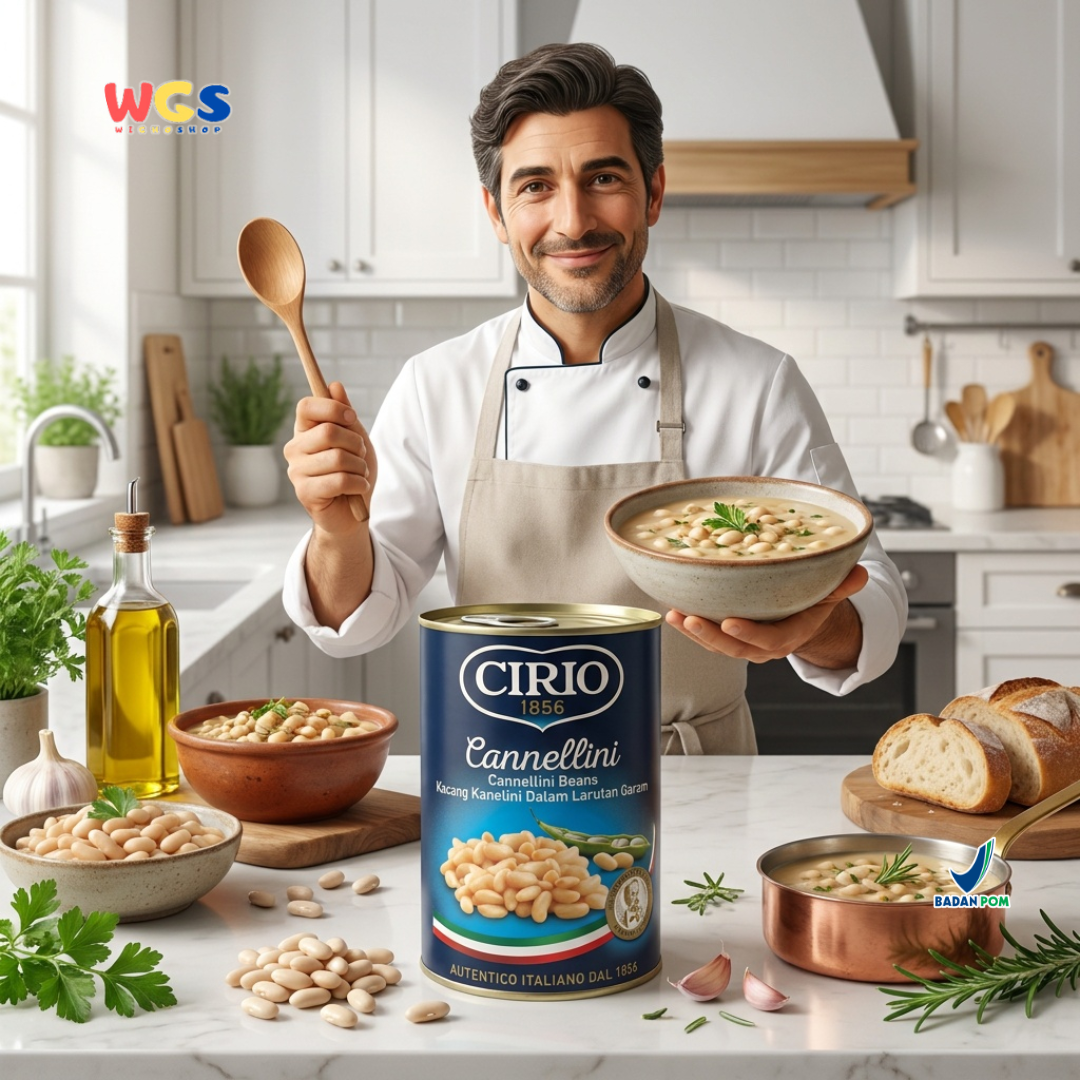 Cirio Cannellini Beans 400 gr - Kanelini Beans