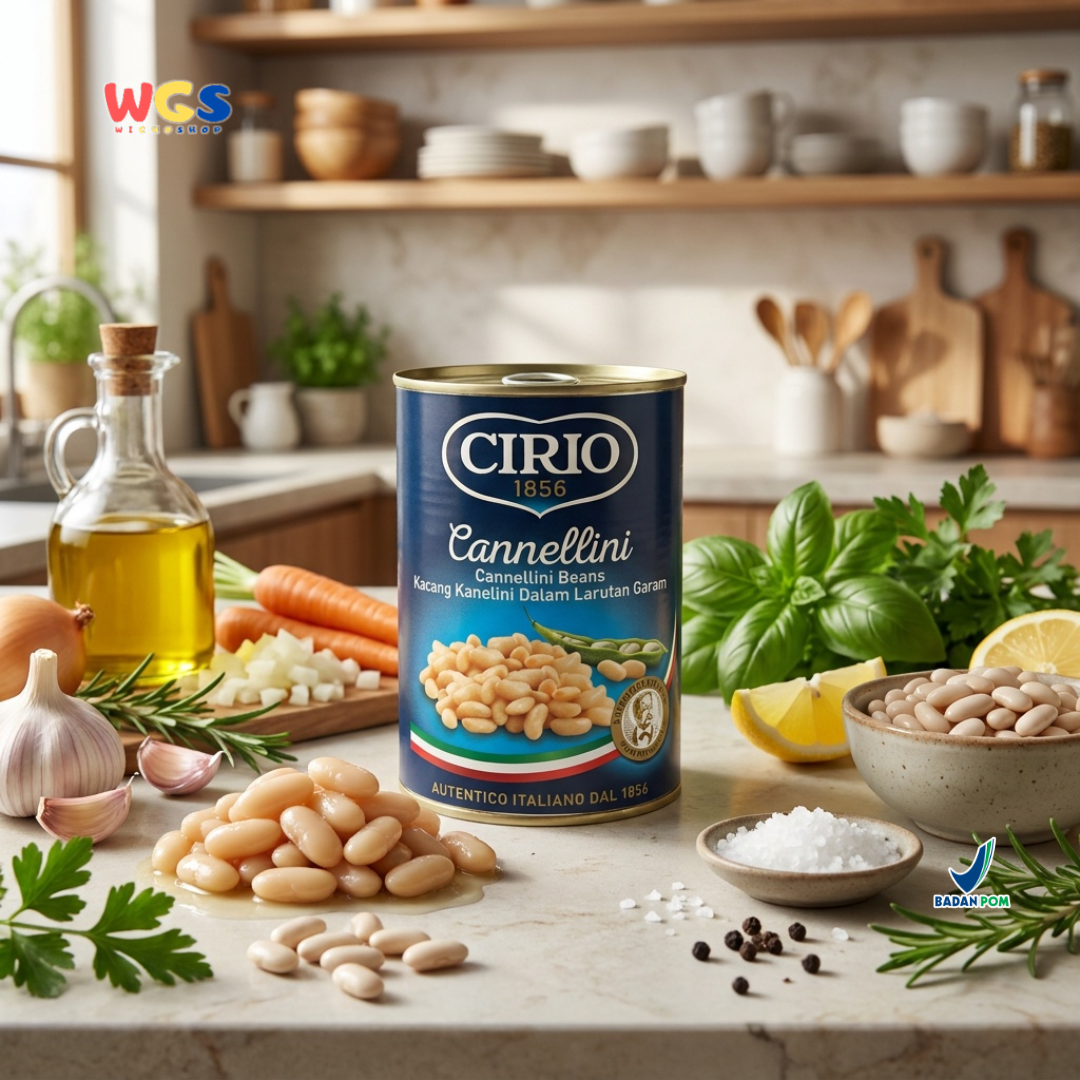 Cirio Cannellini Beans 400 gr - Kanelini Beans
