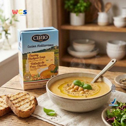 Cirio 1856 Creamy Chickpea Soup 500g - Sup Kacang Arab Italia Extra Virgin Olive Oil