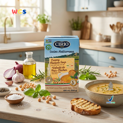 Cirio 1856 Creamy Chickpea Soup 500g - Sup Kacang Arab Italia Extra Virgin Olive Oil