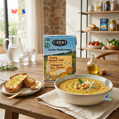 Cirio 1856 Creamy Chickpea Soup 500g - Sup Kacang Arab Italia Extra Virgin Olive Oil