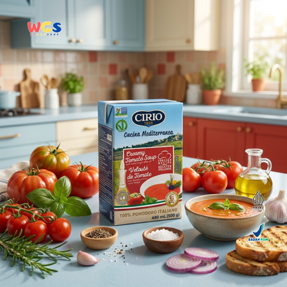 Cirio 1856 Creamy Tomato Soup 500g - Sup Tomat Italia Extra Virgin Olive Oil