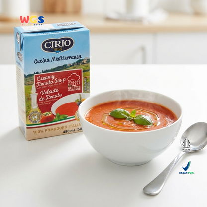 Cirio 1856 Creamy Tomato Soup 500g - Sup Tomat Italia Extra Virgin Olive Oil