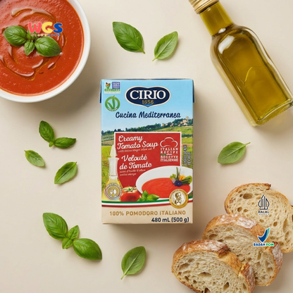 Cirio 1856 Creamy Tomato Soup 500g - Sup Tomat Italia Extra Virgin Olive Oil