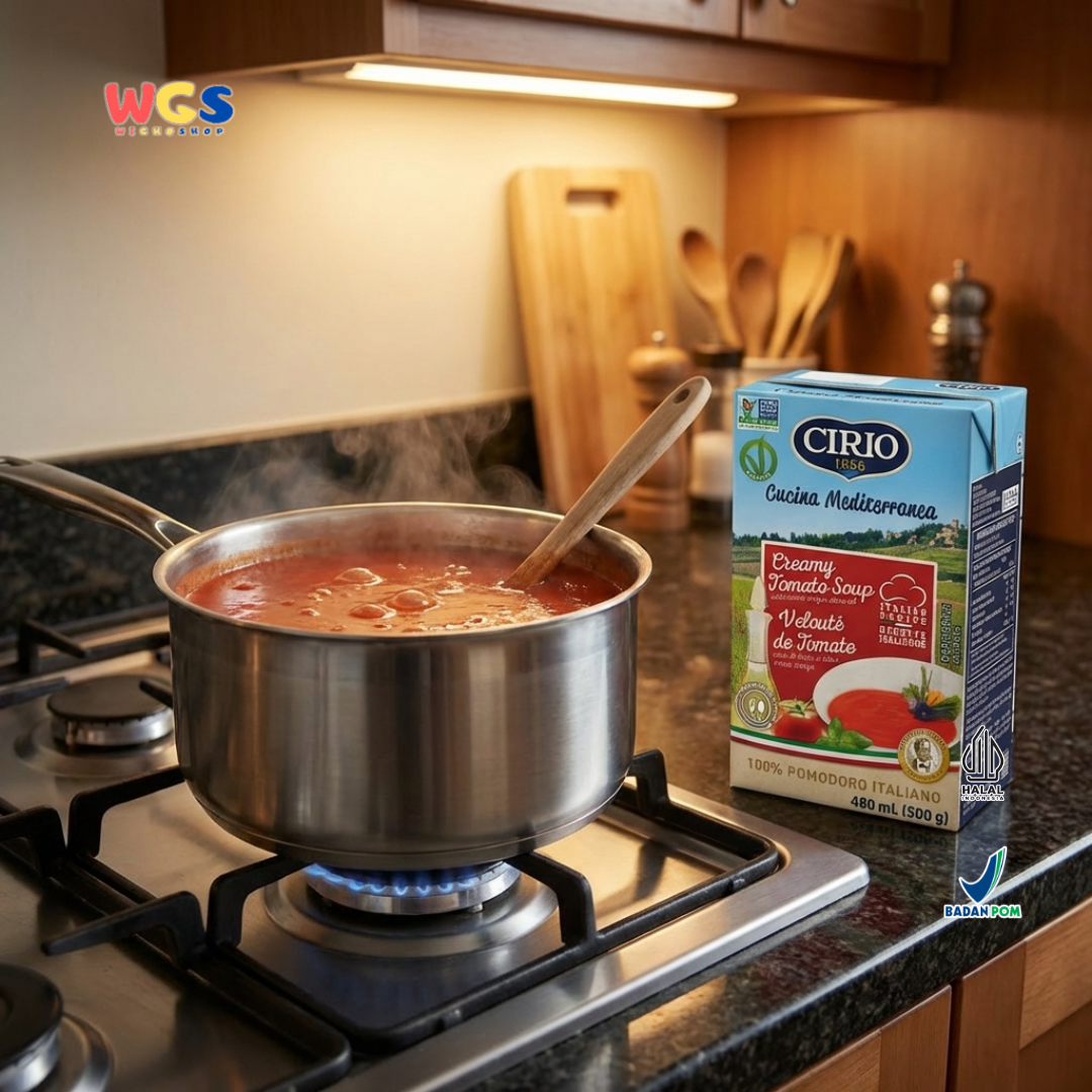 Cirio 1856 Creamy Tomato Soup 500g - Sup Tomat Italia Extra Virgin Olive Oil