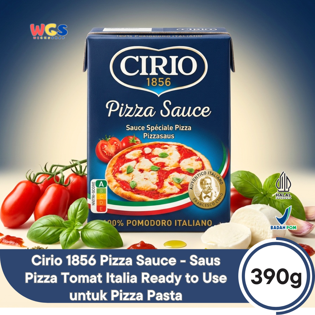 Cirio 1856 Pizza Sauce 390g - Saus Pizza Tomat Italia Ready to Use untuk Pizza Pasta