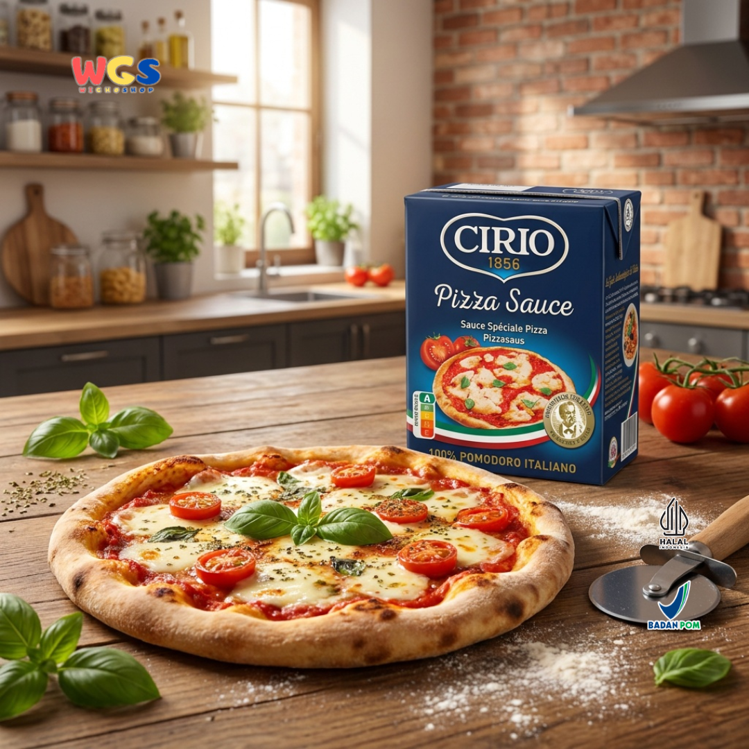 Cirio 1856 Pizza Sauce 390g - Saus Pizza Tomat Italia Ready to Use untuk Pizza Pasta