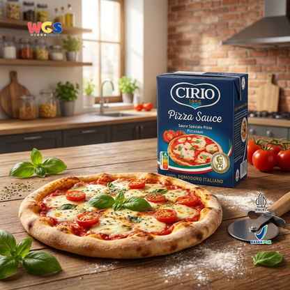 Cirio 1856 Pizza Sauce 390g - Saus Pizza Tomat Italia Ready to Use untuk Pizza Pasta