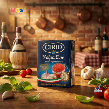 Cirio 1856 Polpa Fine Onion & Garlic 390g - Tomat Cincang Italia Bawang & Bawang Putih