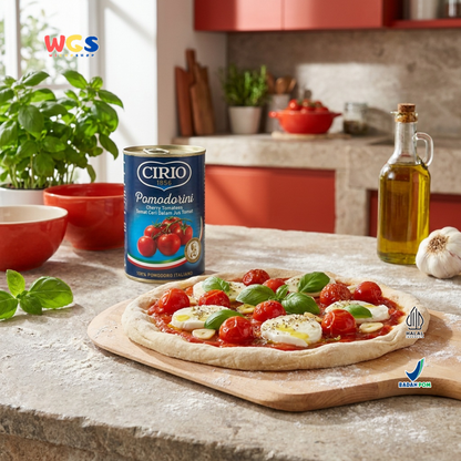 Cirio 1856 Pomodorini Cherry Tomatoes 400g - Tomat Ceri Italia dalam Jus Tomat