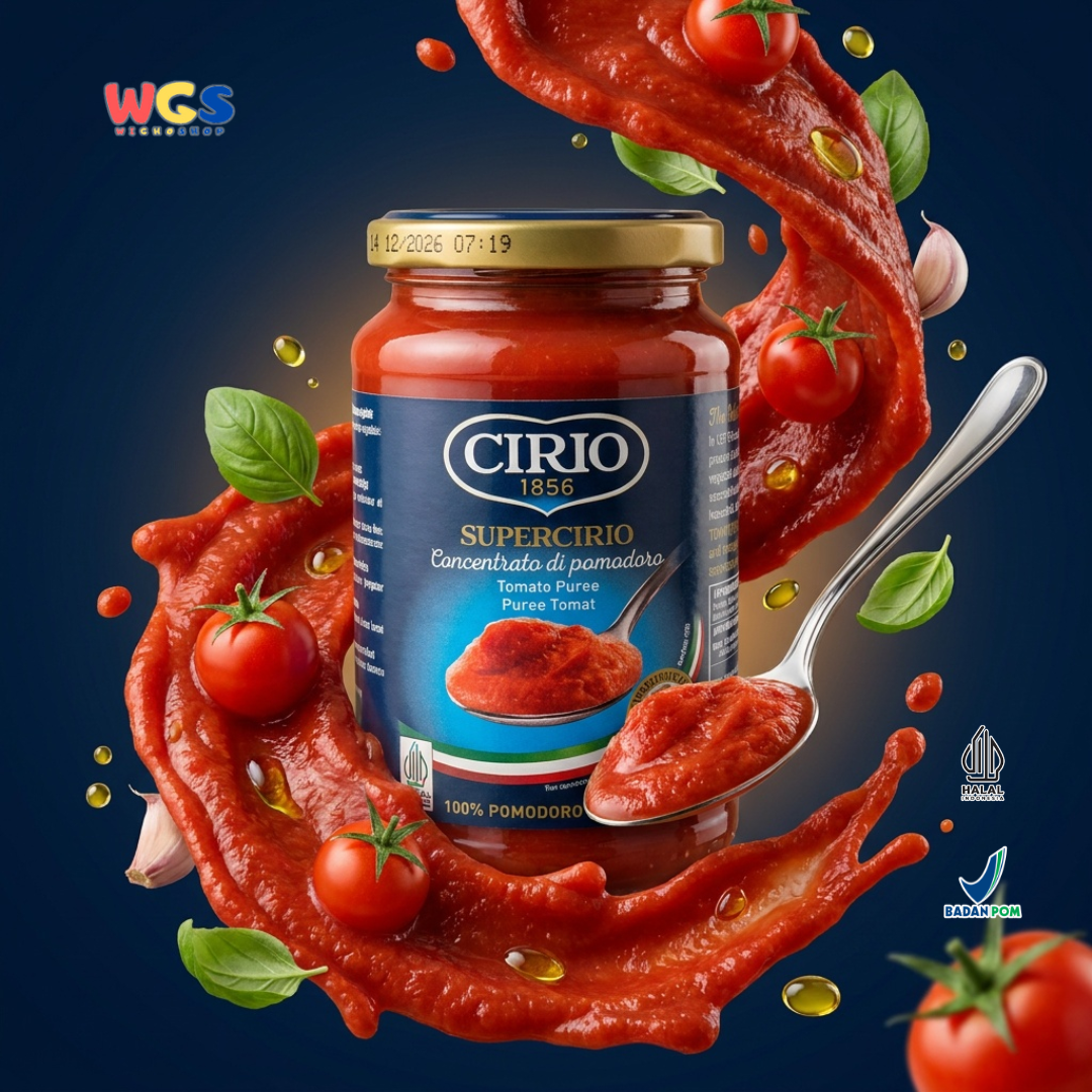 Cirio 1856 Supercirio Tomato Puree 350g - Puree Tomat Italia untuk Pasta Pizza