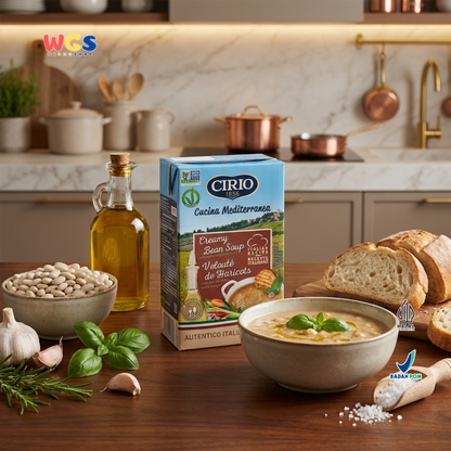 Cirio 1856 Creamy Bean Soup 500g - Sup Kacang Borlotti Italia Extra Virgin Olive Oil