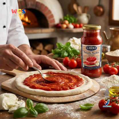 Cirio Passata Rustica Crushed Tomatoes 350g - Bubur Tomat Italia untuk Pasta & Pizza