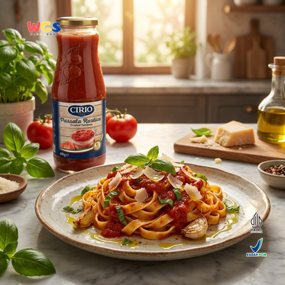 Cirio Passata Rustica Crushed Tomatoes 680g - Bubur Tomat Italia untuk Pasta & Pizza
