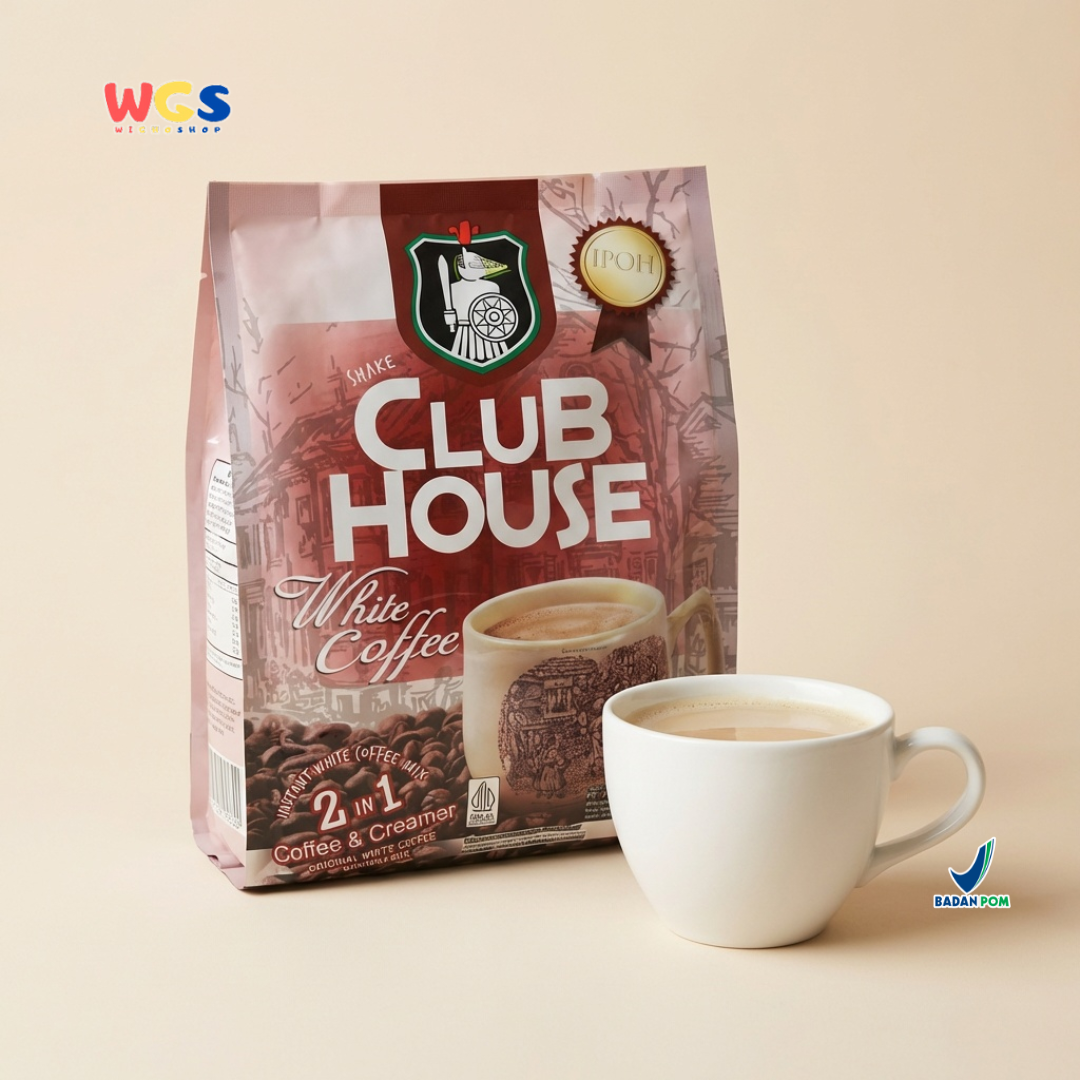 Club House White Coffee 2 in 1 Coffee & Creamer (25g x 12 Sachet) 300g - Kopi Putih Instan Halal