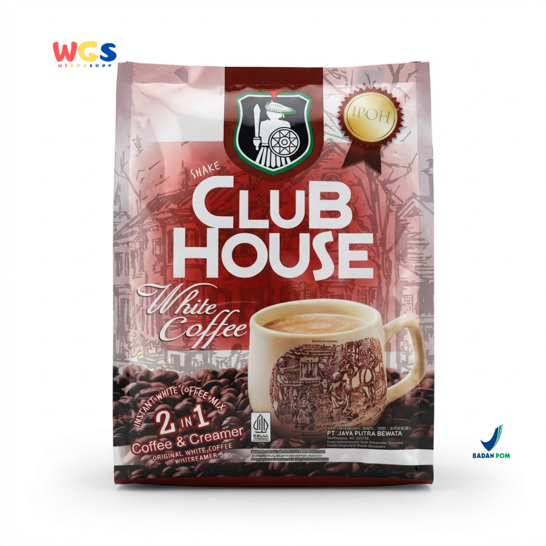Club House White Coffee 2 in 1 Coffee & Creamer (25g x 12 Sachet) 300g - Kopi Putih Instan Halal