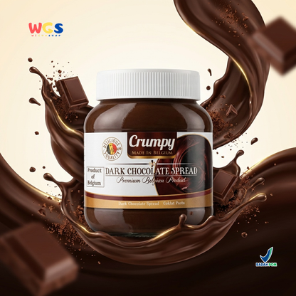 Crumpy Dark Chocolate Spread 400g – Premium Belgian Chocolate Spread with Authentic Dark Chocolate Flavor