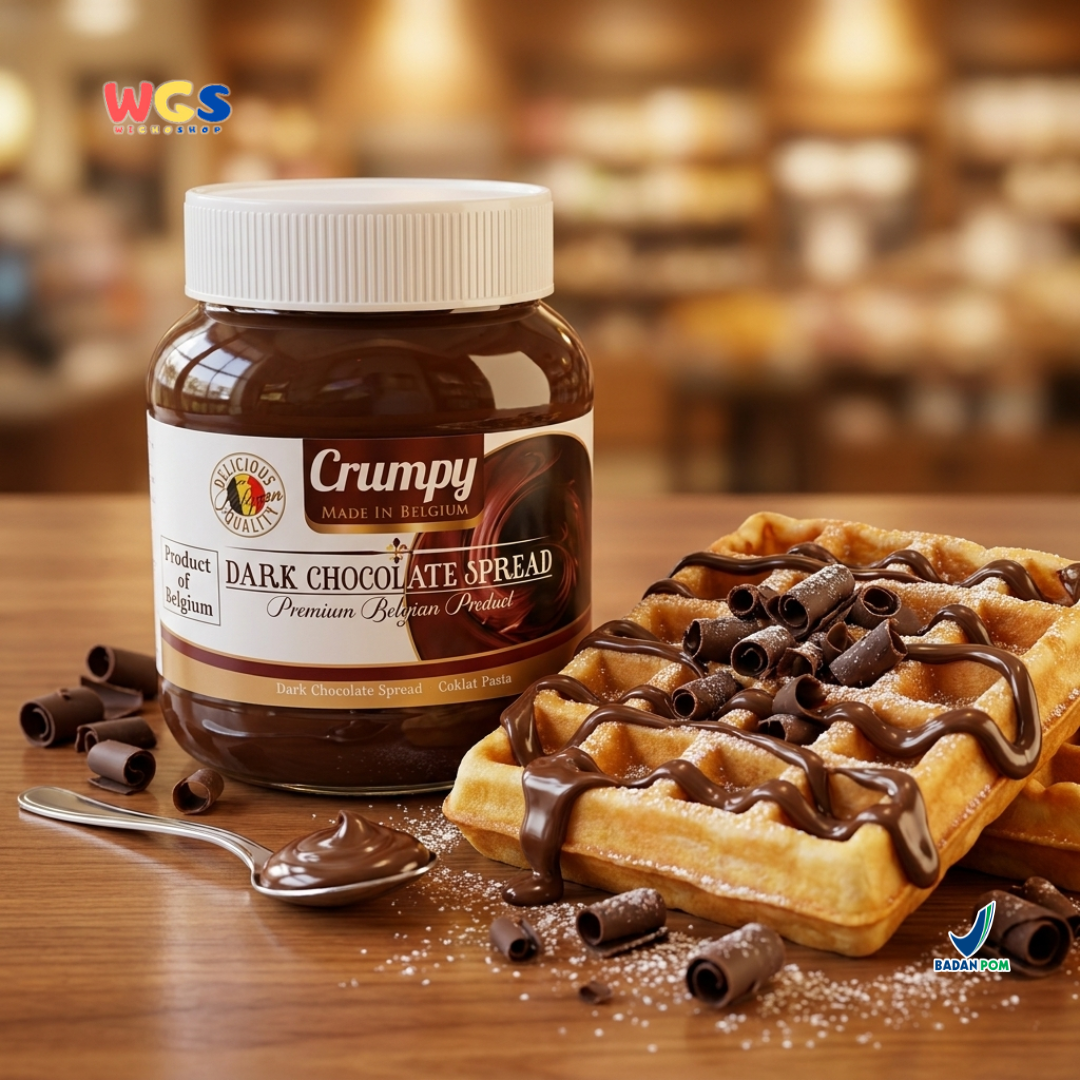 Crumpy Dark Chocolate Spread 400g – Premium Belgian Chocolate Spread with Authentic Dark Chocolate Flavor
