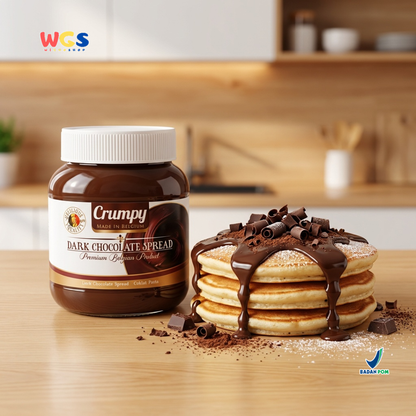 Crumpy Dark Chocolate Spread 400g – Premium Belgian Chocolate Spread with Authentic Dark Chocolate Flavor