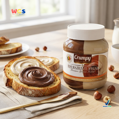 Crumpy Duo Hazelnut Spread 400g - Chocolate Peanut Butter