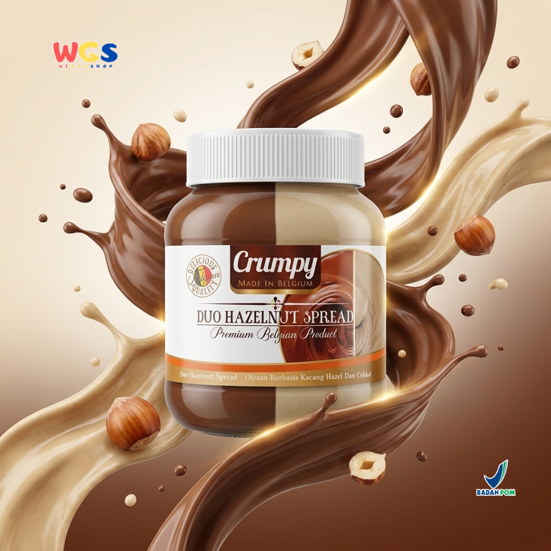 Crumpy Duo Hazelnut Spread 400g - Chocolate Peanut Butter