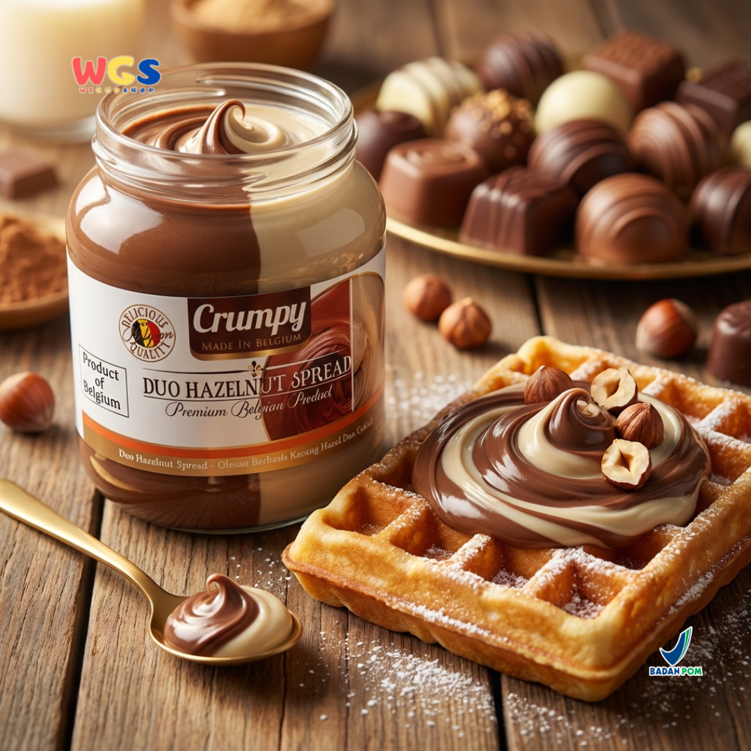Crumpy Duo Hazelnut Spread 400g - Chocolate Peanut Butter