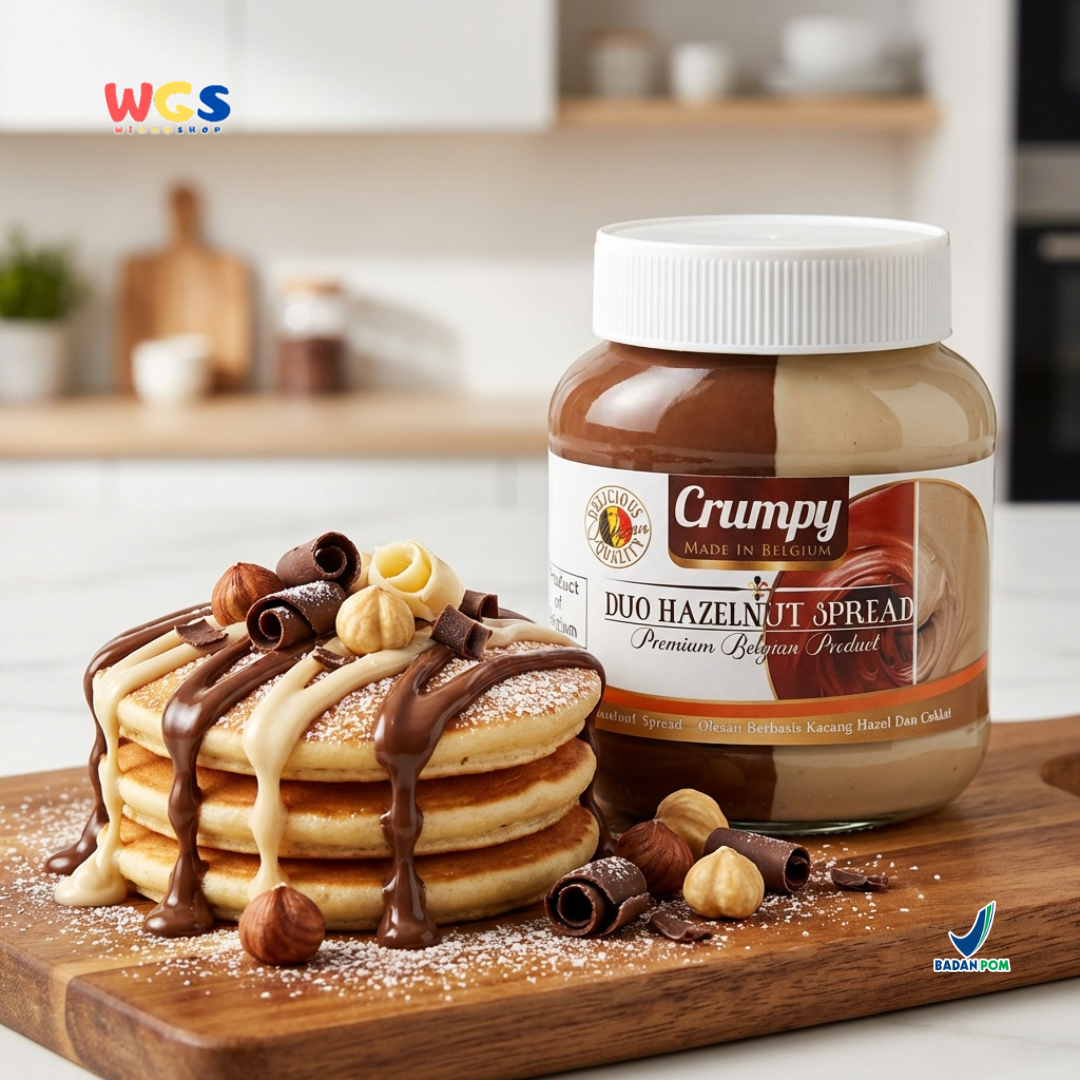 Crumpy Duo Hazelnut Spread 400g - Chocolate Peanut Butter