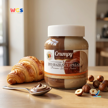Crumpy Duo Hazelnut Spread 400g - Chocolate Peanut Butter