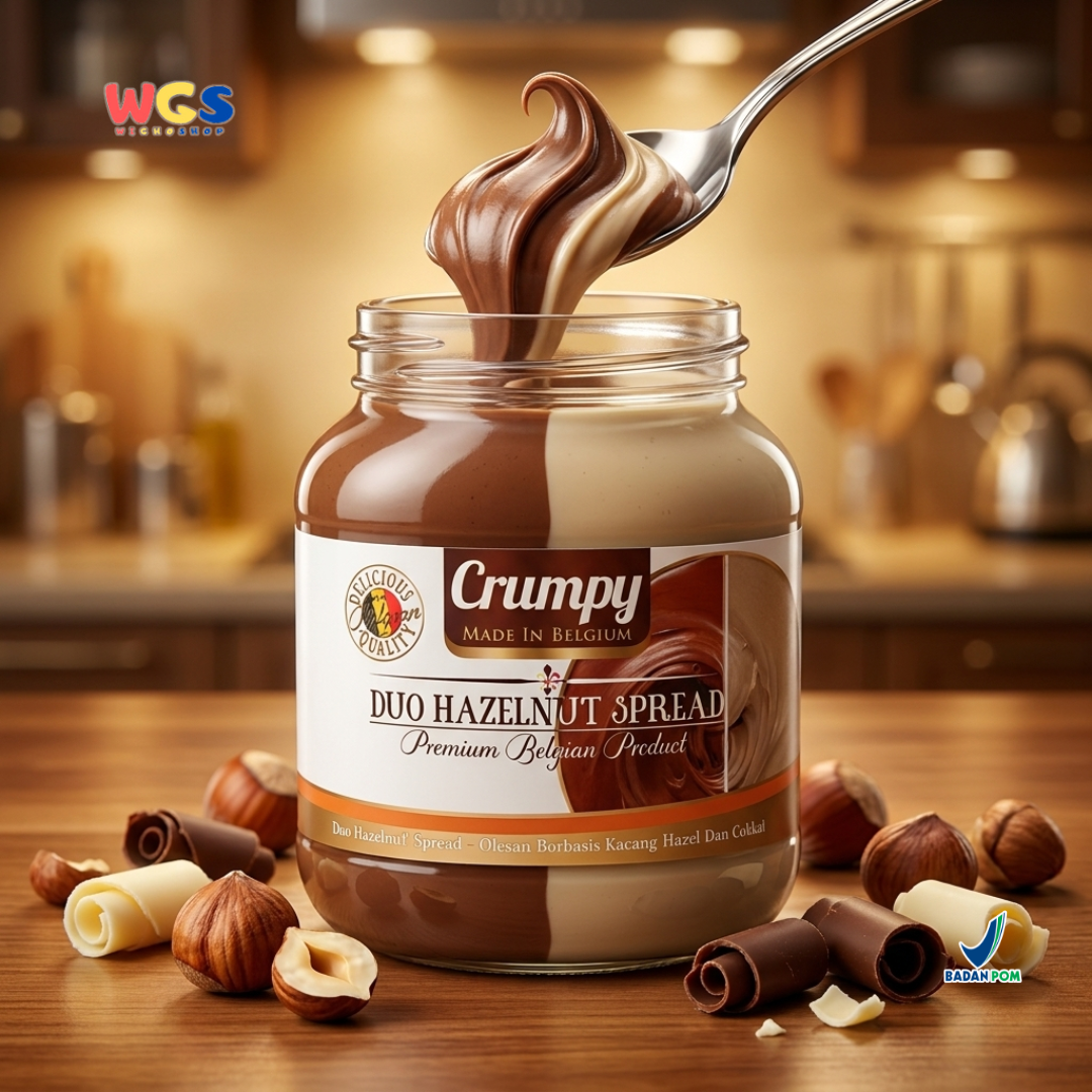 Crumpy Duo Hazelnut Spread 400g - Chocolate Peanut Butter
