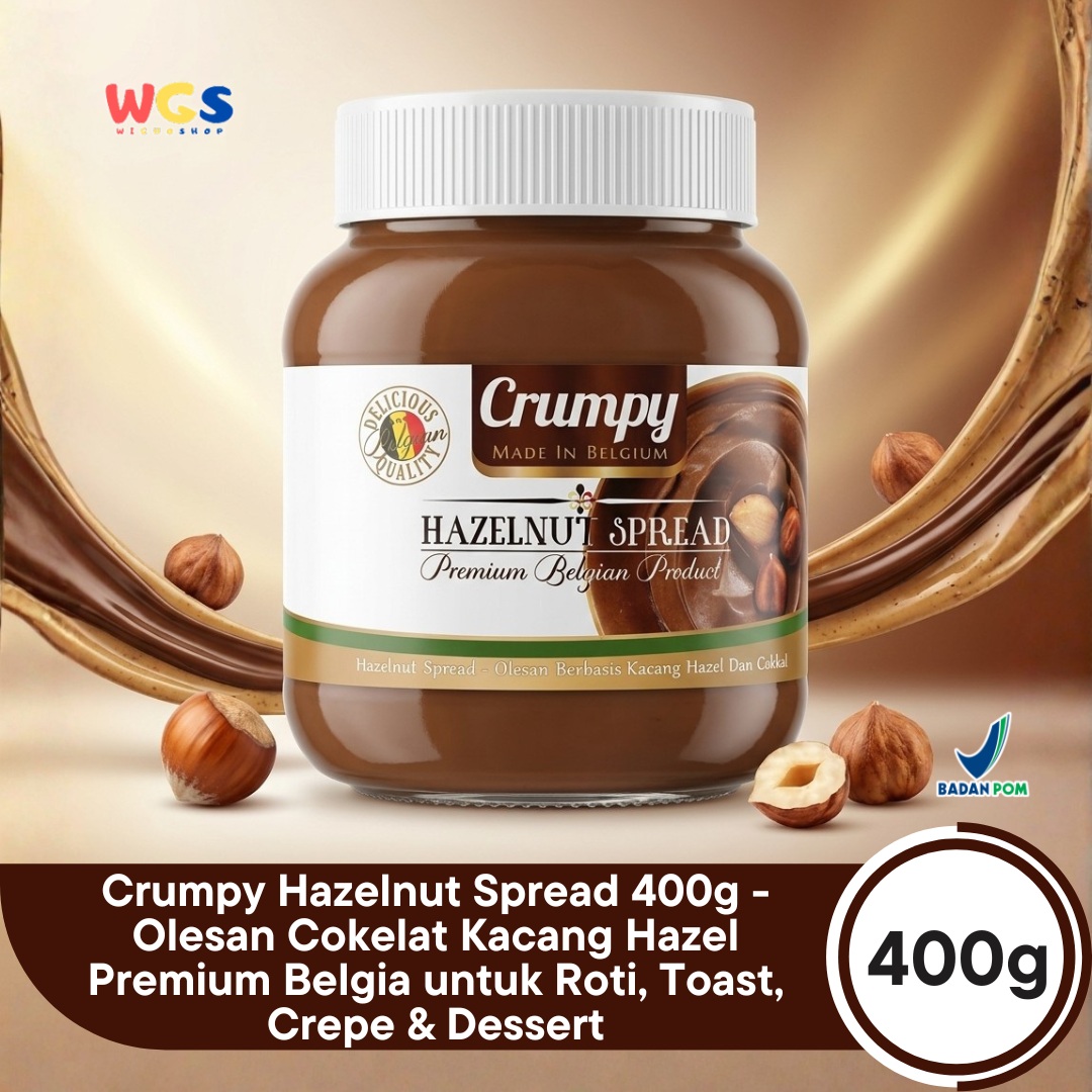 Crumpy Hazelnut Spread 400g - Chocolate Peanut Butter