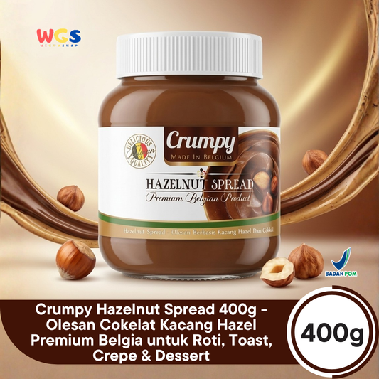 Crumpy Hazelnut Spread 400g - Chocolate Peanut Butter