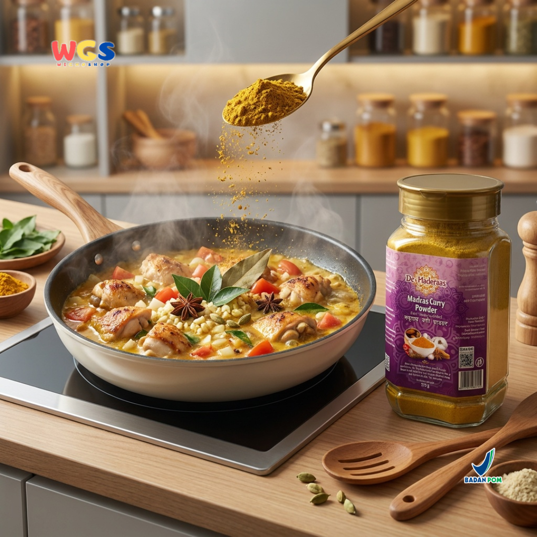 De Maderaas Madras Curry Powder 375g - Madras Curry Powder