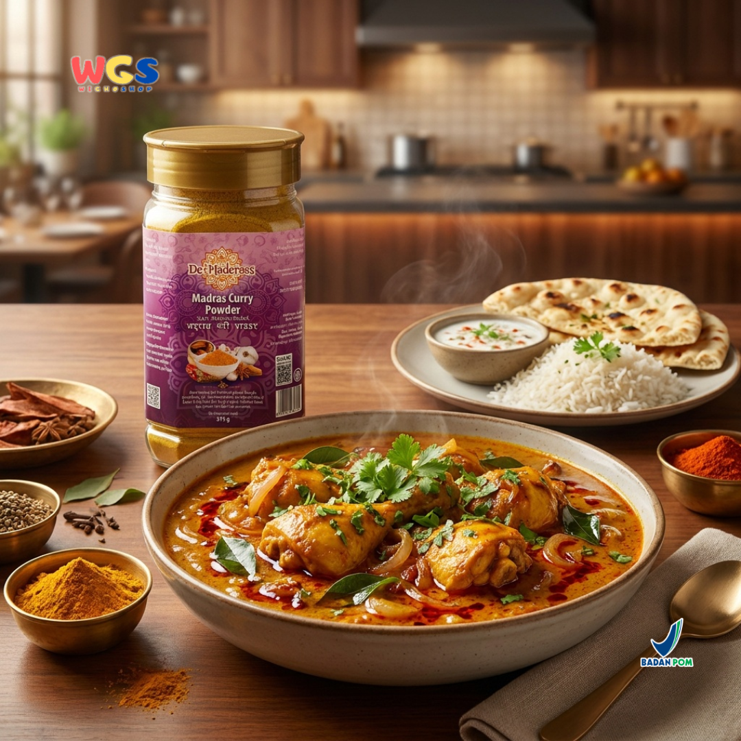 De Maderaas Madras Curry Powder 375g - Madras Curry Powder