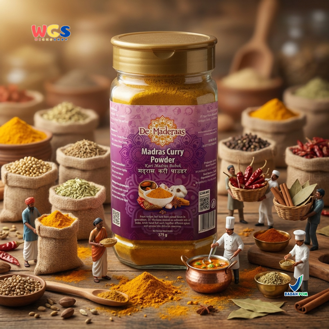 De Maderaas Madras Curry Powder 375g - Madras Curry Powder