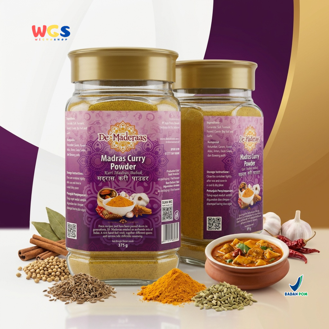 De Maderaas Madras Curry Powder 375g - Madras Curry Powder