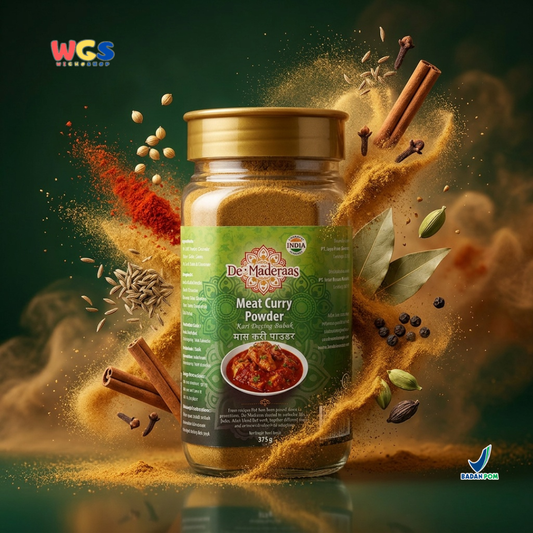 De' Maderaas Meat Curry Powder 375g - Bubuk Kari Daging India Rempah Masala Ayam Sapi Kambing Gulai Rendang