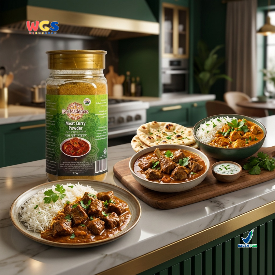 De Maderaas Meat Curry Powder 375g - Meat Curry Powder