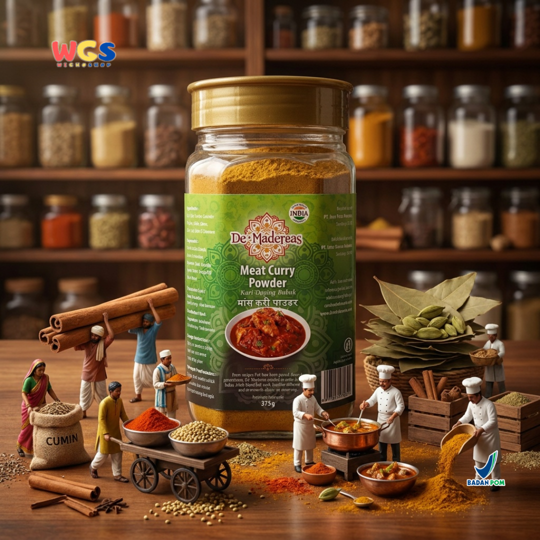 De Maderaas Meat Curry Powder 375g - Meat Curry Powder