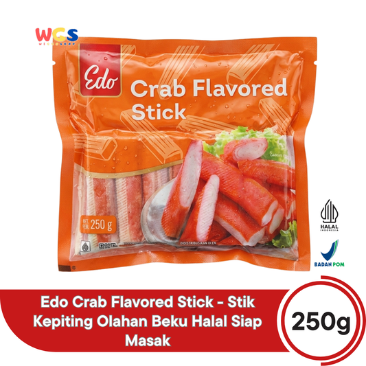 Edo Crab Flavored Stick Frozen Food 250g - Halal
