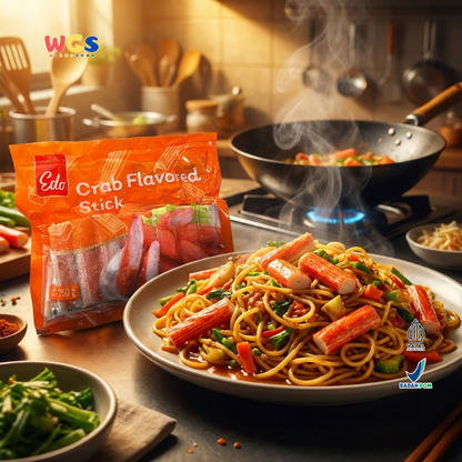 Edo Crab Flavored Stick Frozen Food 250g - Halal